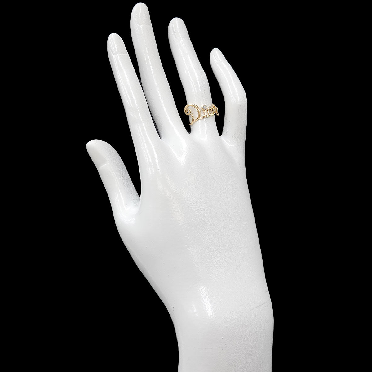 Dioramour Diamond Ring 18K YG size48 4.5(US)