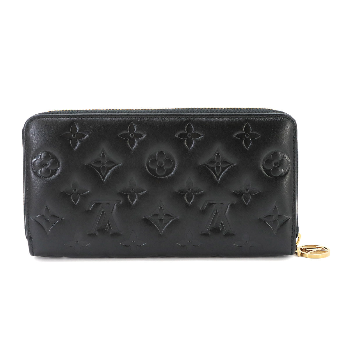 Monogram Coussin Zippy Wallet Leather Noir M81510 Purse