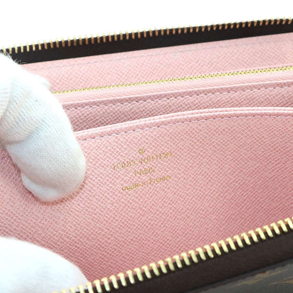 Monogram Zippy Wallet Brown Rose Ballerine M41894