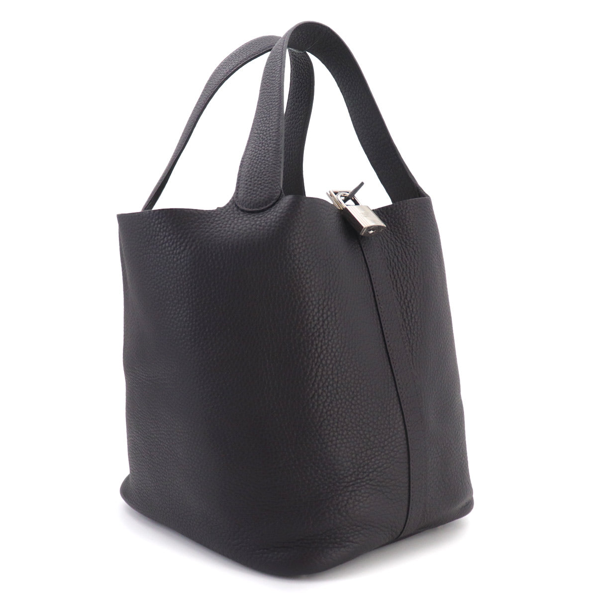 Picotin Lock 26 GM Hand Bag Taurillon Clemence Prunoir