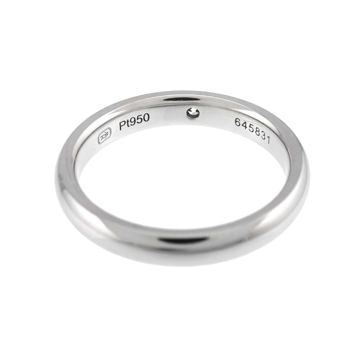 Diamond Ring Pt Platinum size4.5(US)
