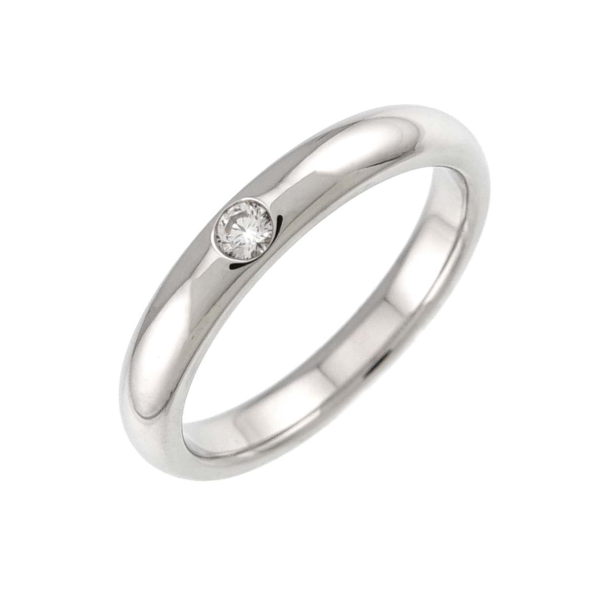 Diamond Ring Pt Platinum size4.5(US)