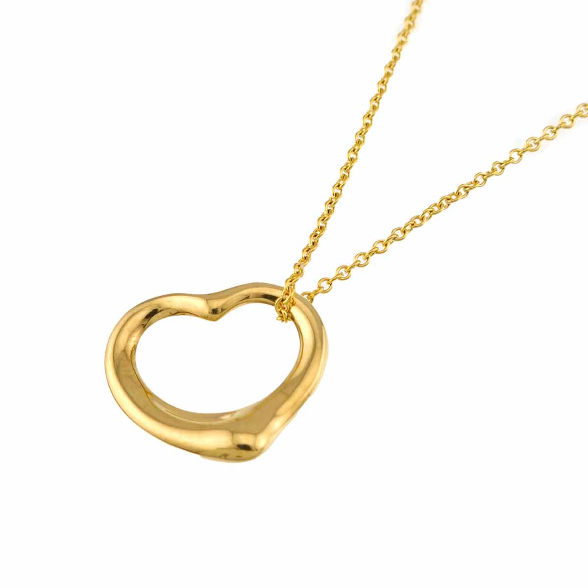 Open Heart Necklace 18K Yellow Gold 750