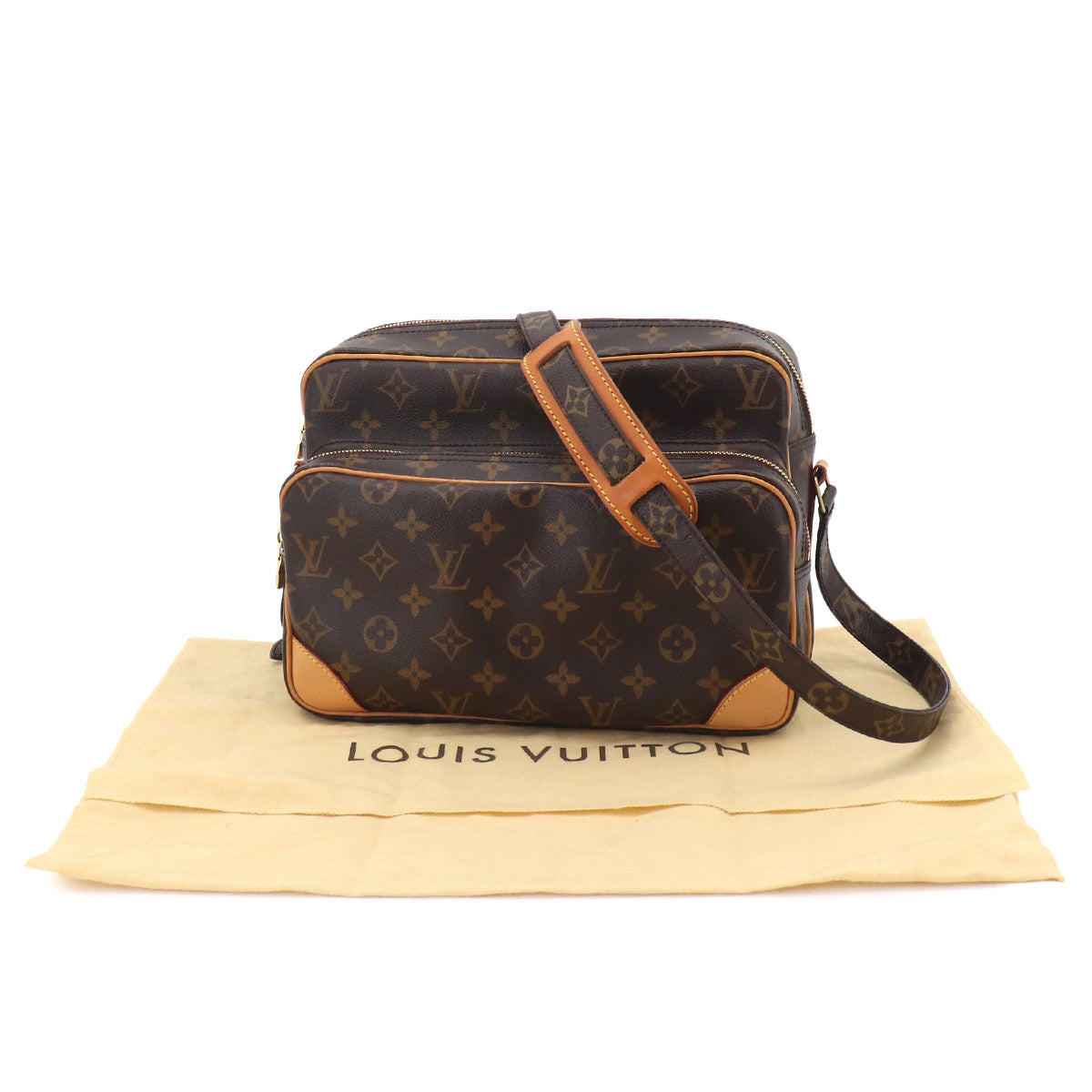 Monogram Nile Shoulder Bag Brown M45244 Purse