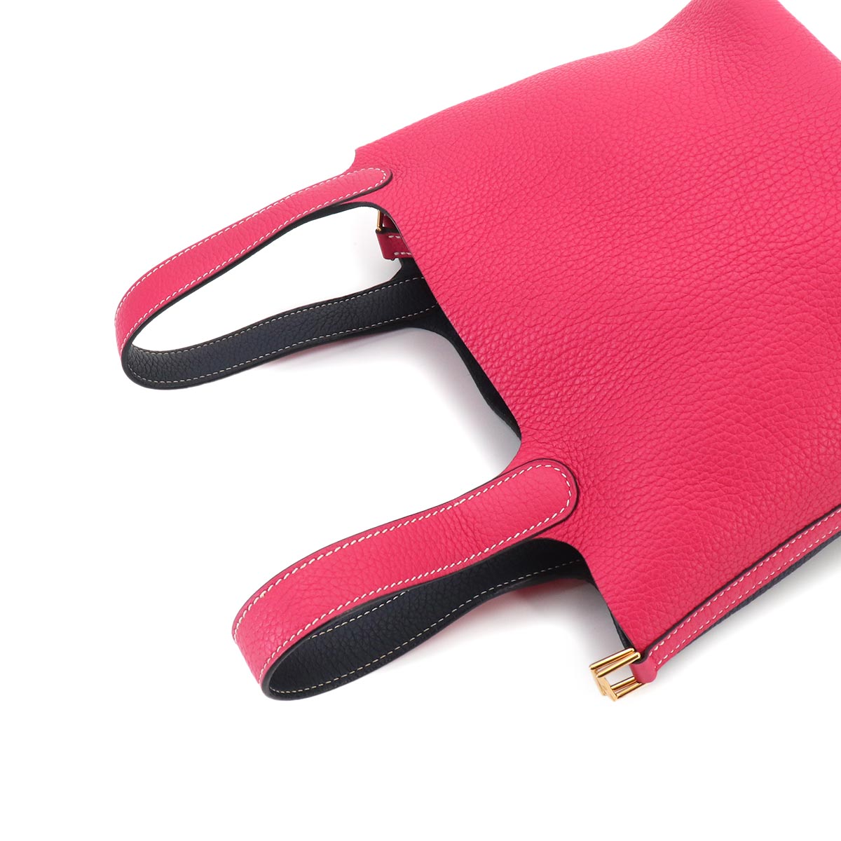Picotin Lock Casaque PM Hand Bag Taurillon Clemence Rose Extreme