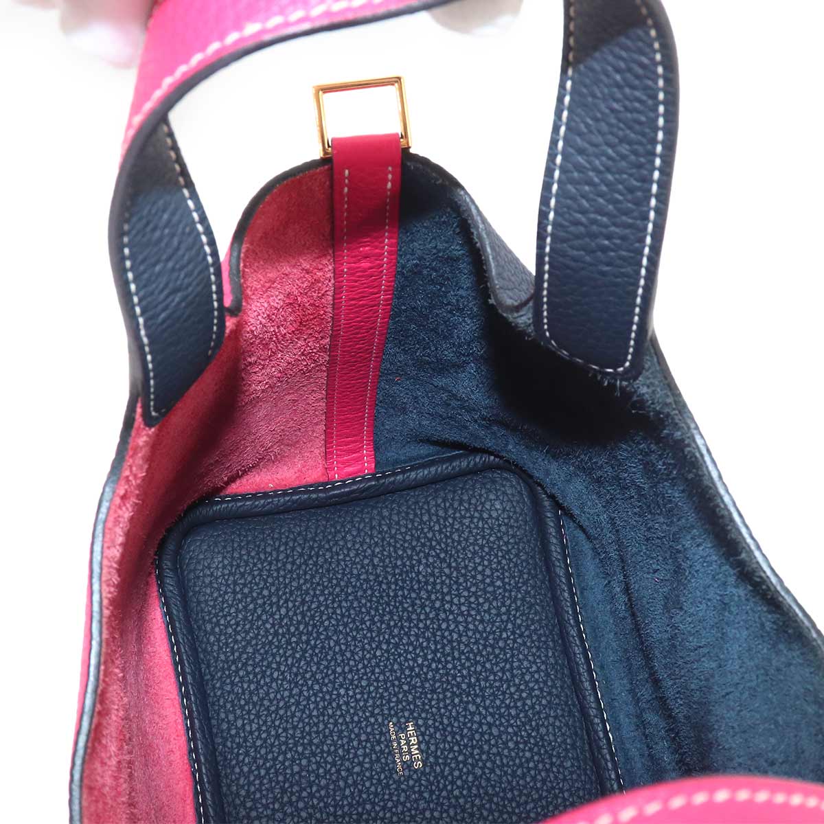 Picotin Lock Casaque PM Hand Bag Taurillon Clemence Rose Extreme