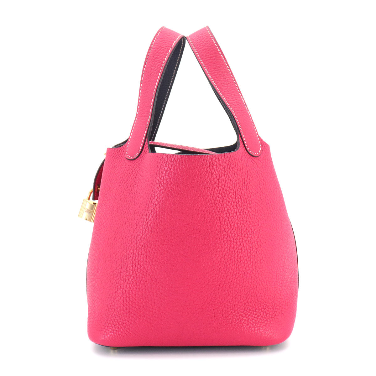 Picotin Lock Casaque PM Hand Bag Taurillon Clemence Rose Extreme