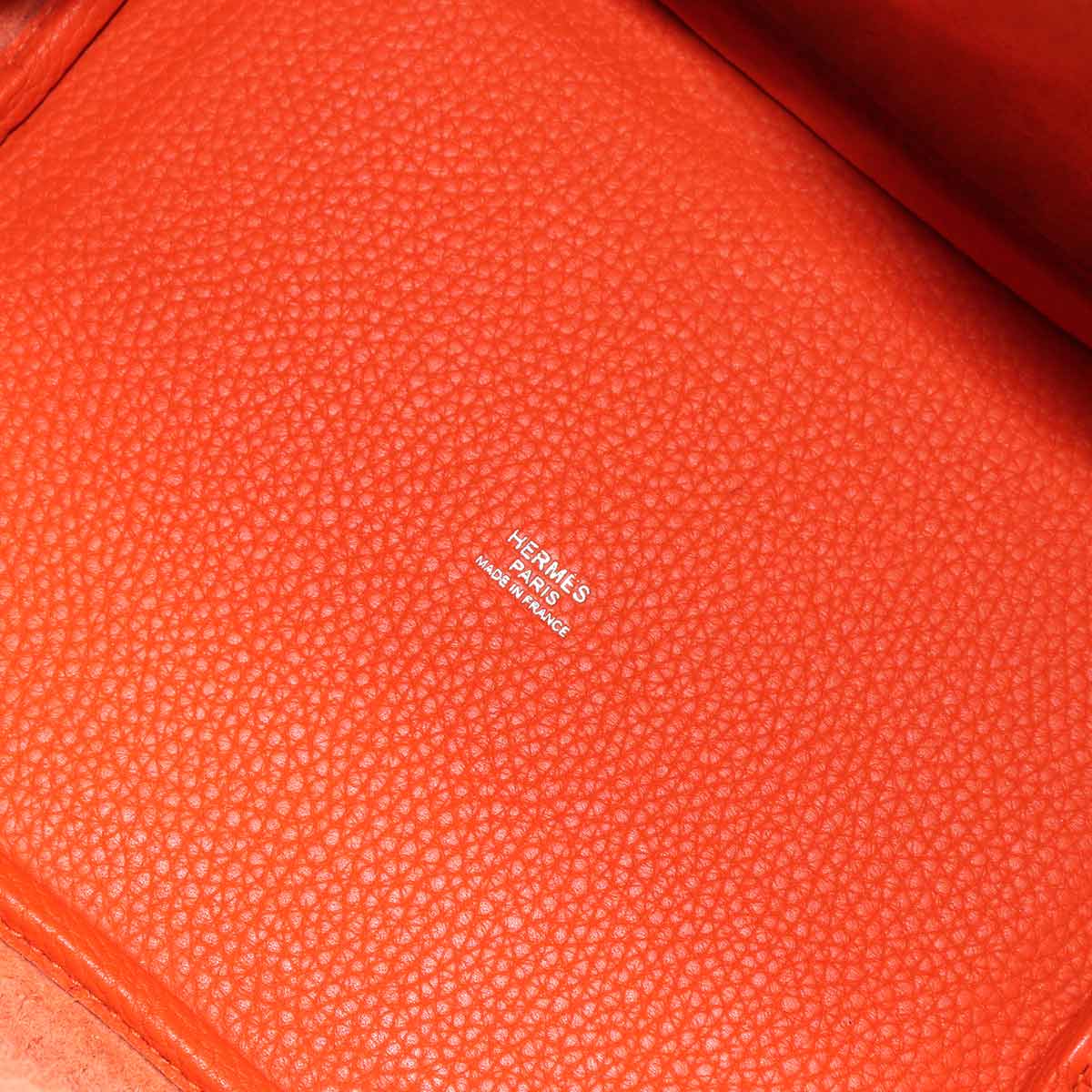 Picotin Lock Touch MM Hand Bag Taurillon Clemence Swift Orange