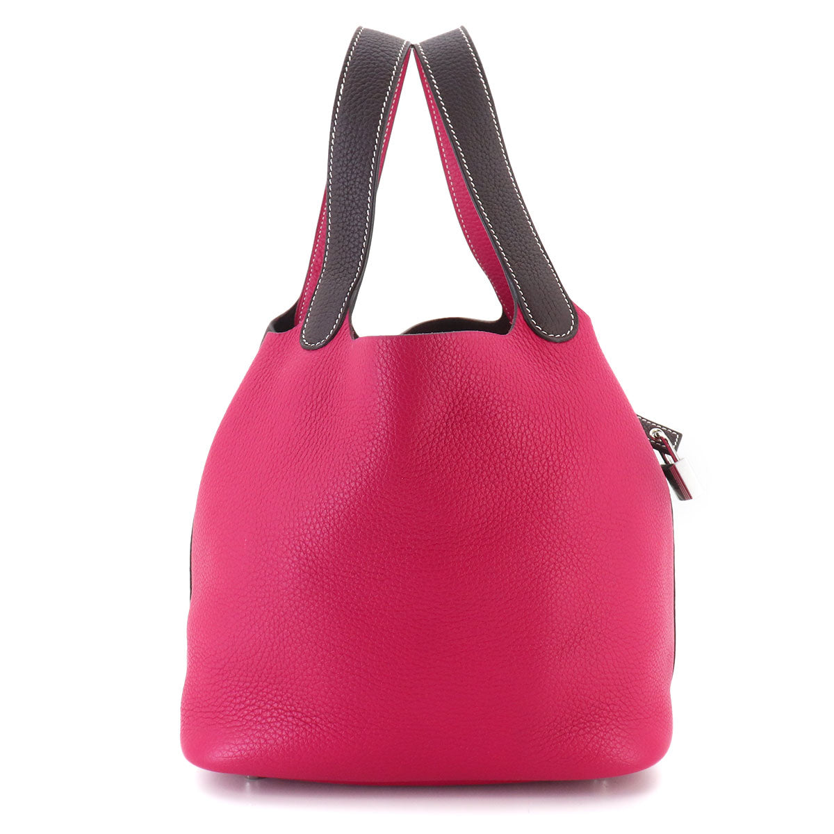Picotin Lock MM Casaque Hand Bag Taurillon Rouge Sellier