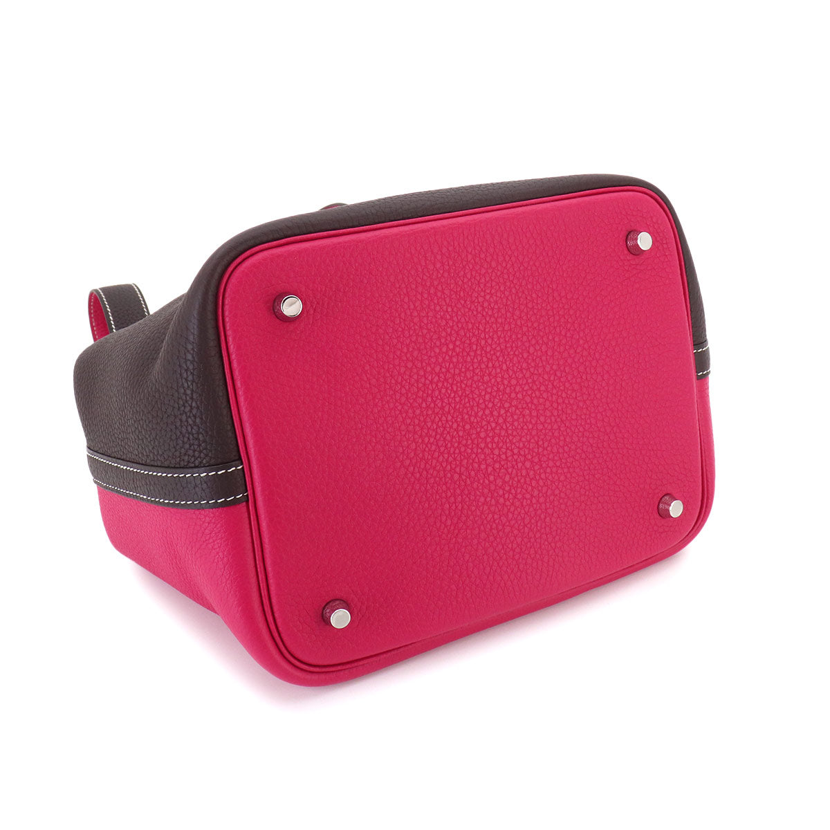 Picotin Lock MM Casaque Hand Bag Taurillon Rouge Sellier