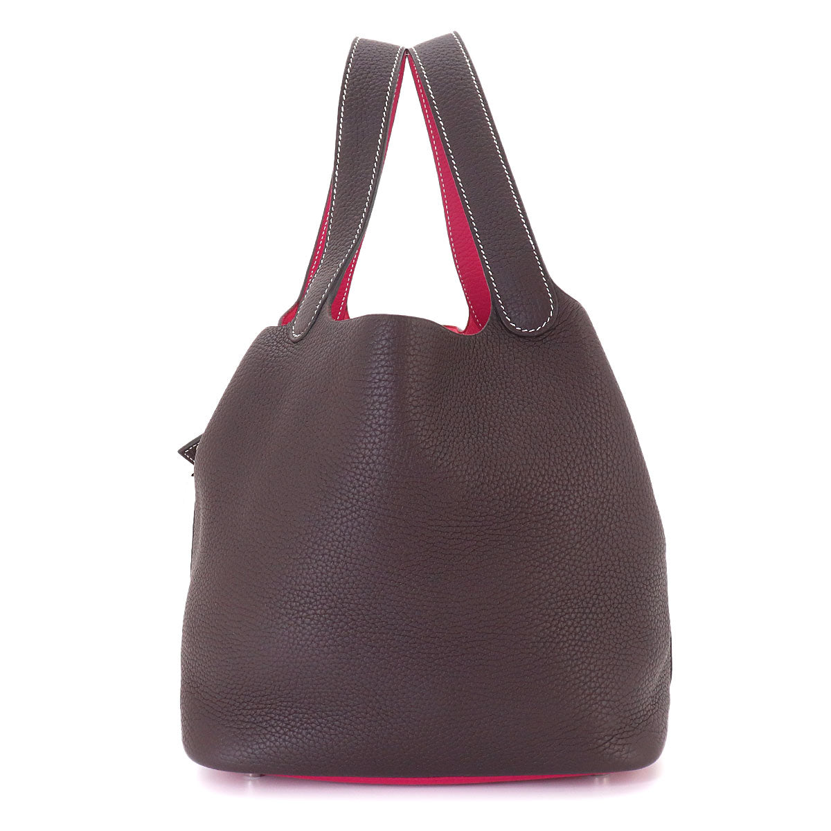 Picotin Lock MM Casaque Hand Bag Taurillon Rouge Sellier