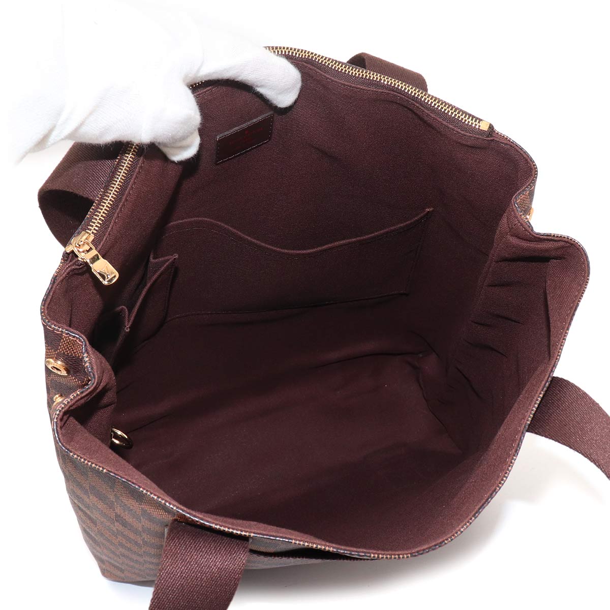 Damier Cabas Beaubourg Tote Bag Ebene N52006 Purse
