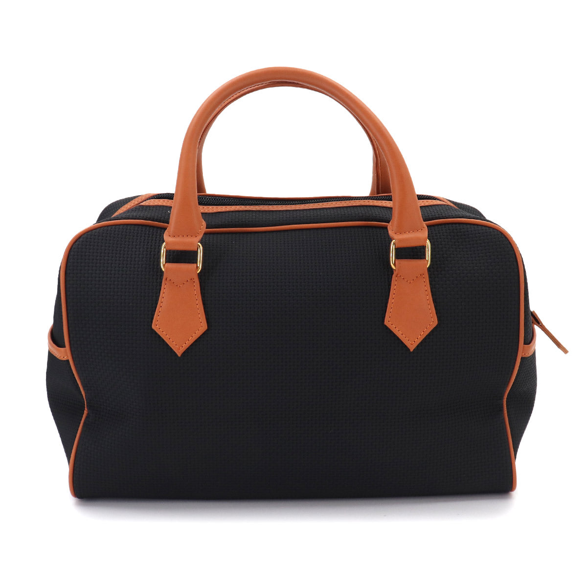 Hand Bag PVC Leather Black Brown Vintage