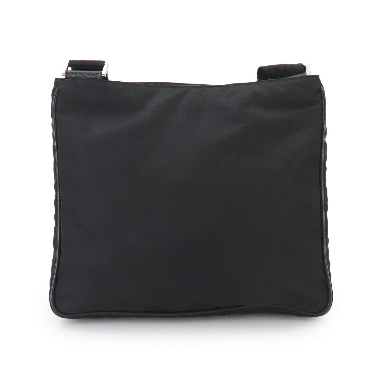 Shoulder Bag Nylon Saffiano Leather Nero Black Purse