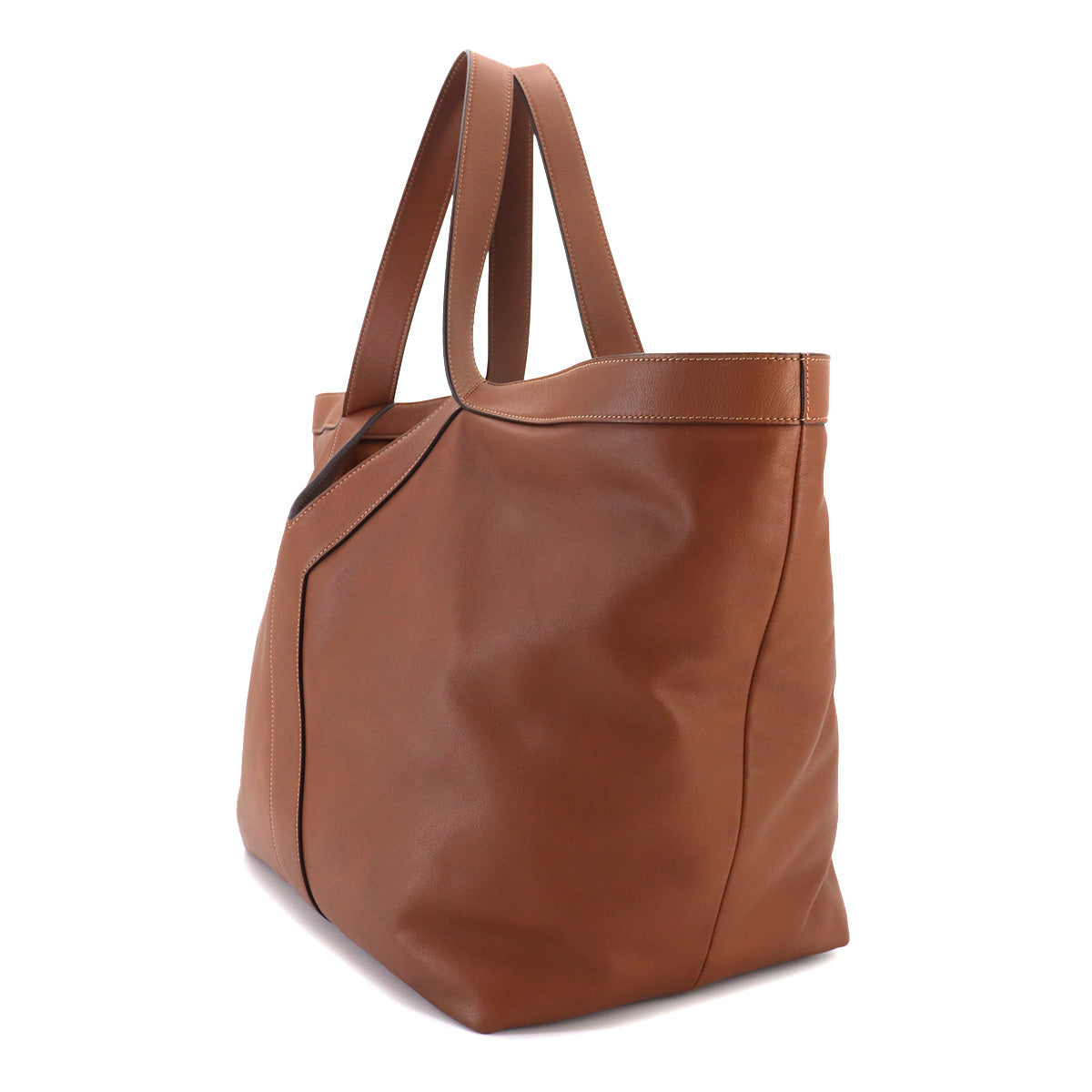 Y Tote Bag Leather Brown 817602 Purse
