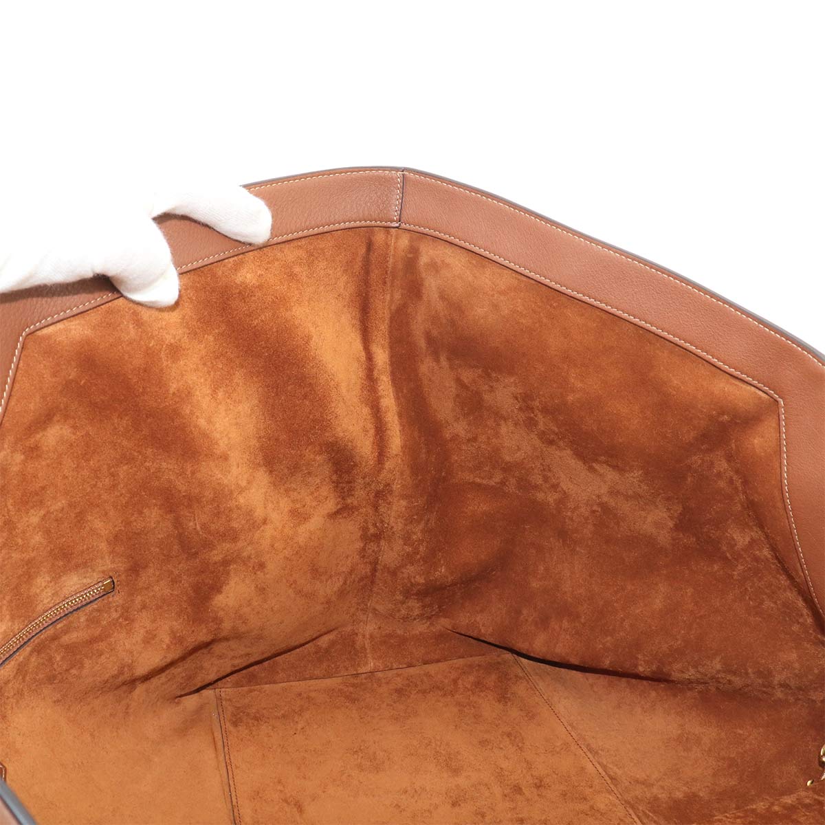 Y Tote Bag Leather Brown 817602 Purse