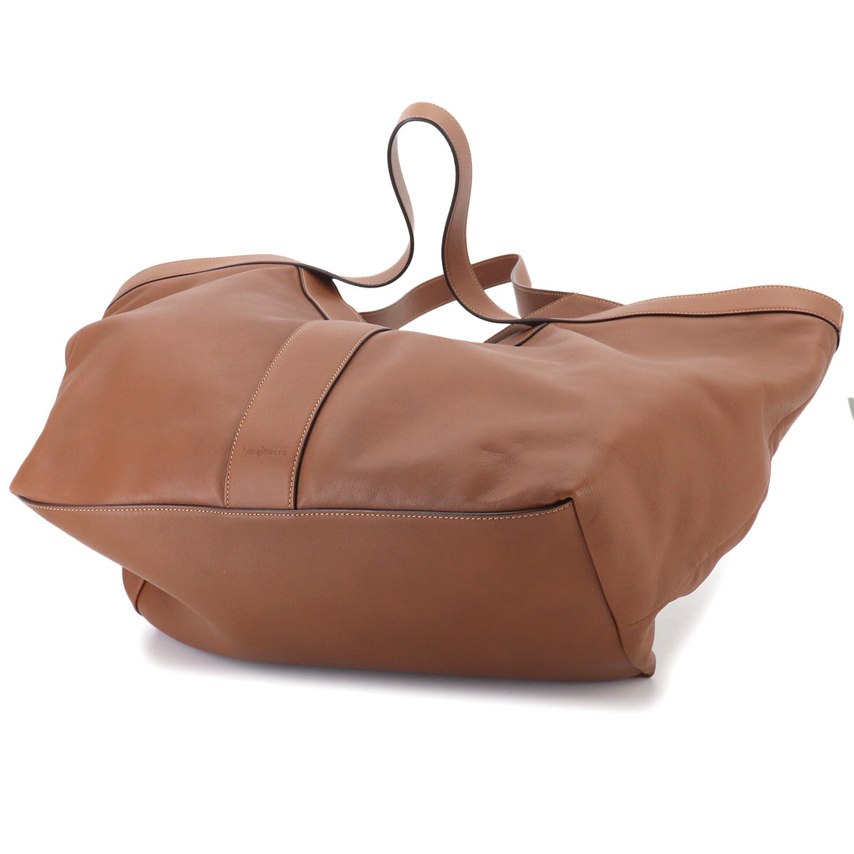 Y Tote Bag Leather Brown 817602 Purse
