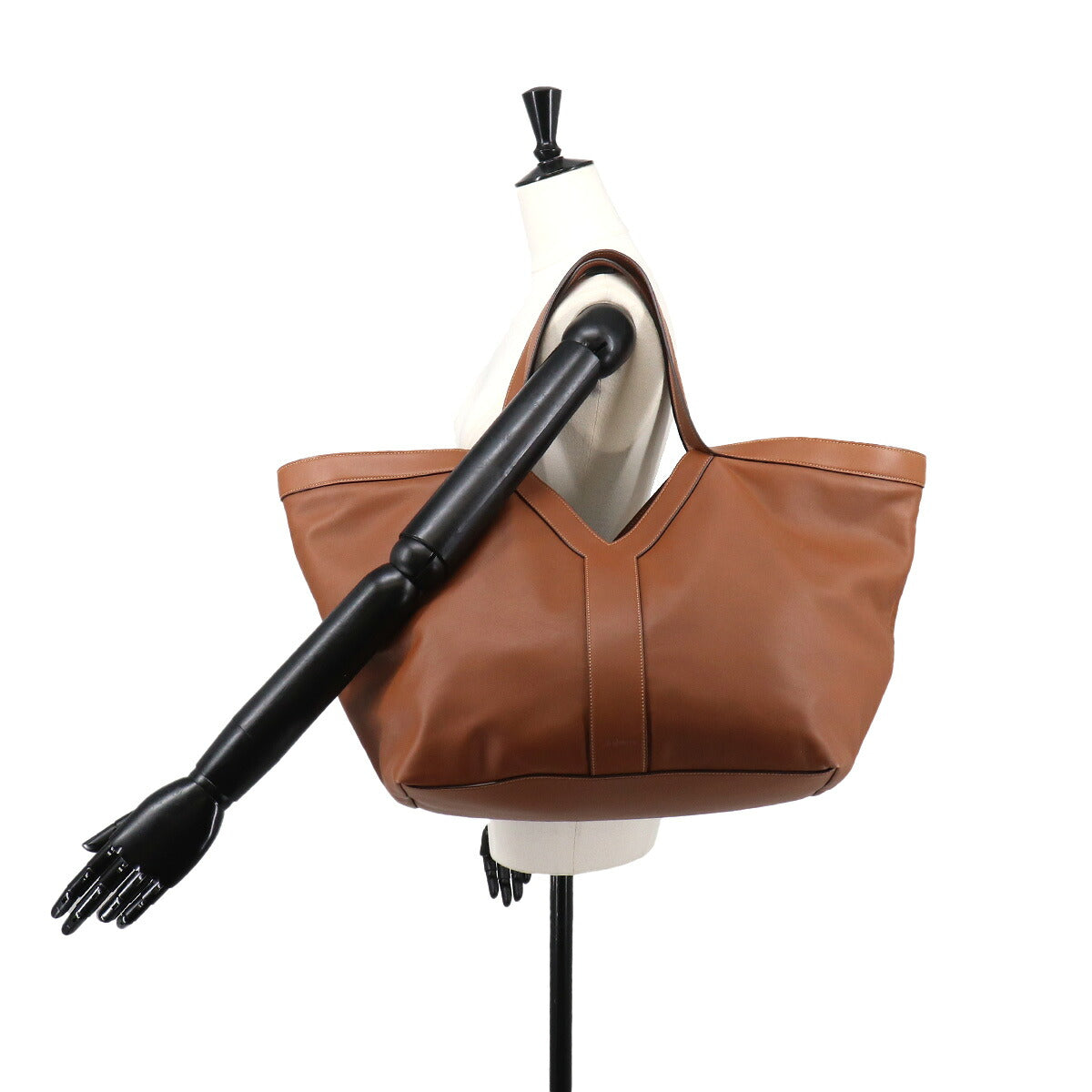 Y Tote Bag Leather Brown 817602 Purse