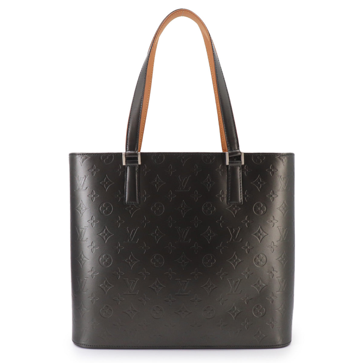 Monogmra Mat Leather Wilwood Tote Bag Black M55102