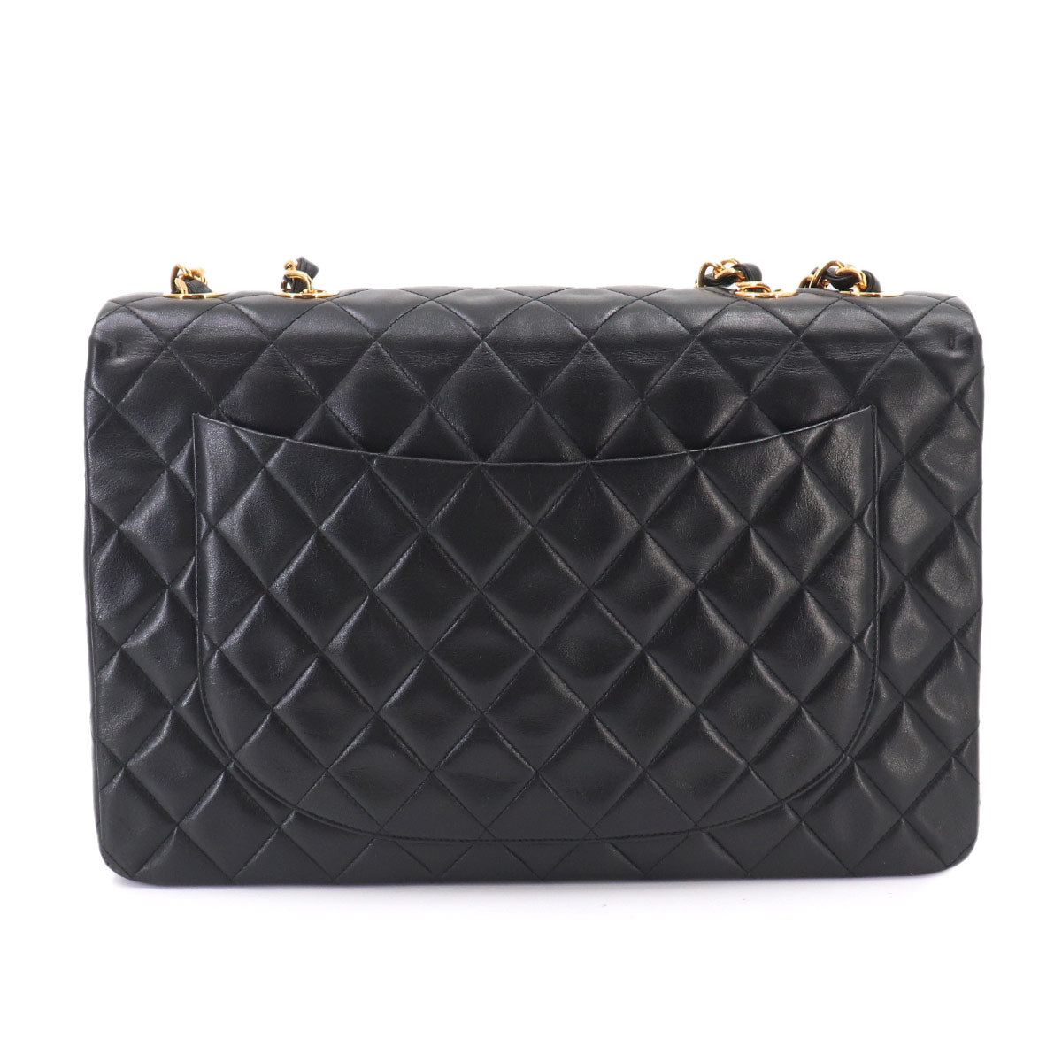 Matelasse 34 Chain Shoulder Bag Leather Black A01094 Vintage