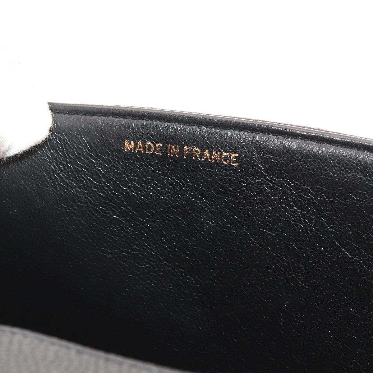 Chain Shoulder Bag Leather Black Purse Vintage CC
