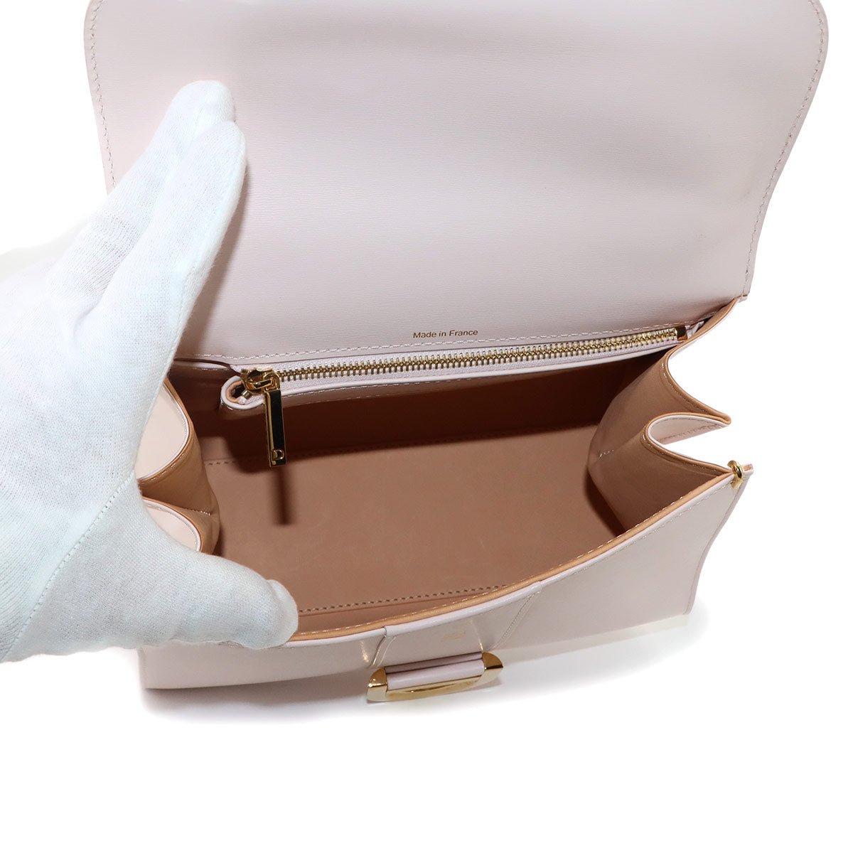 Brillant PMi Hand Shoulder Bag Leather Light Pink Purse