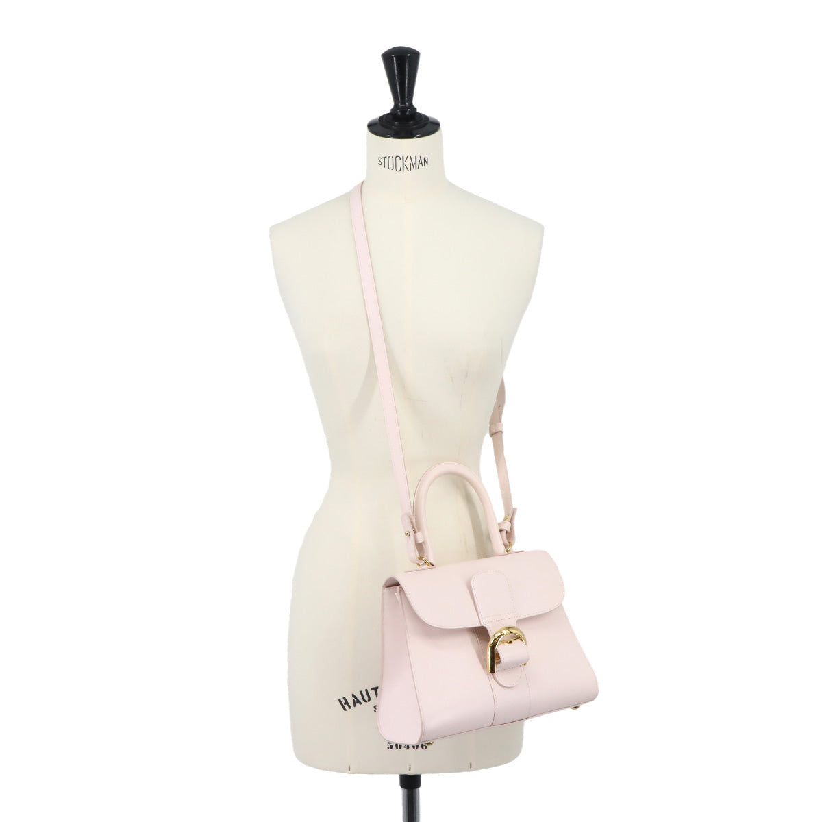 Brillant PMi Hand Shoulder Bag Leather Light Pink Purse
