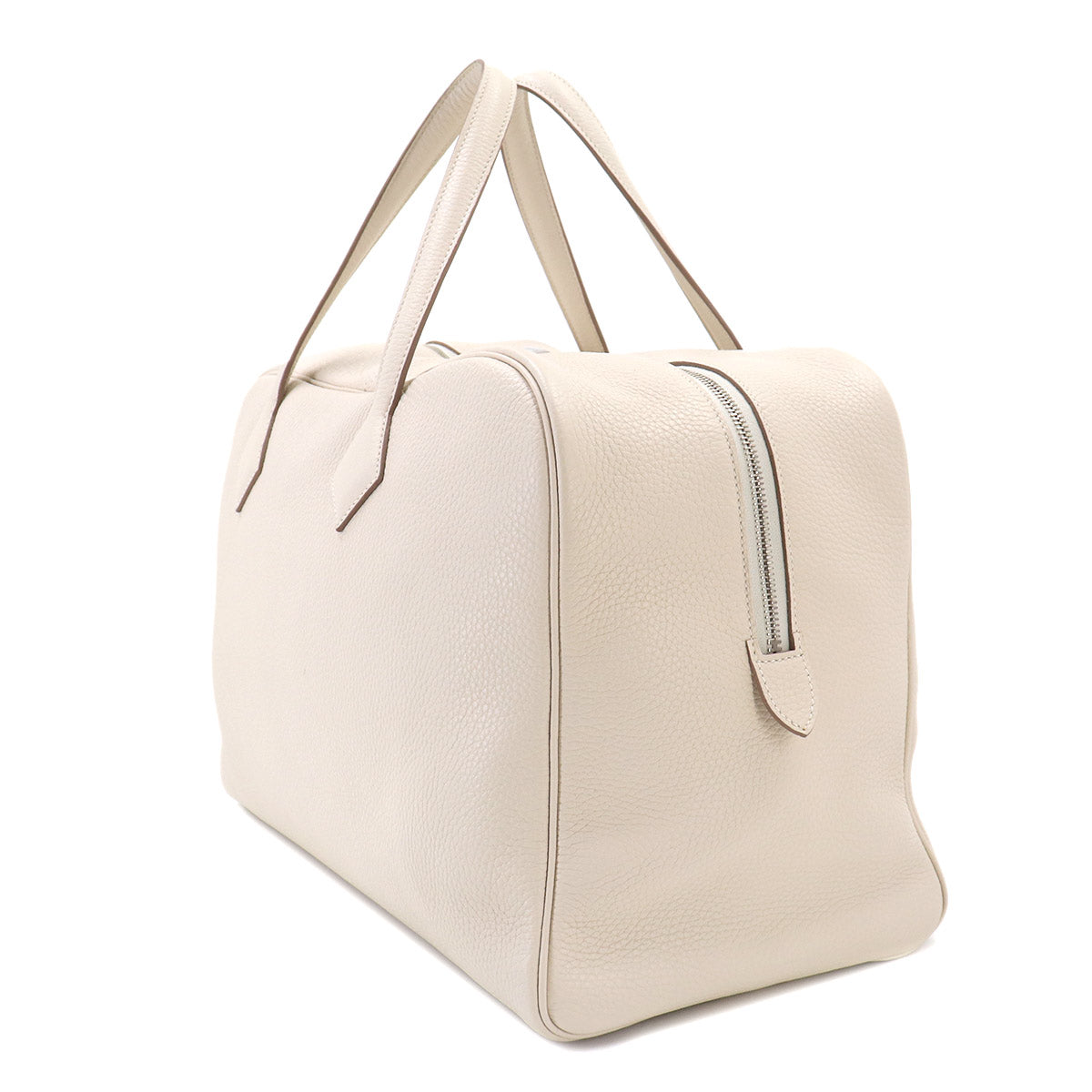 Victoria 43 Hand Bag Taurillon Clemence Craie