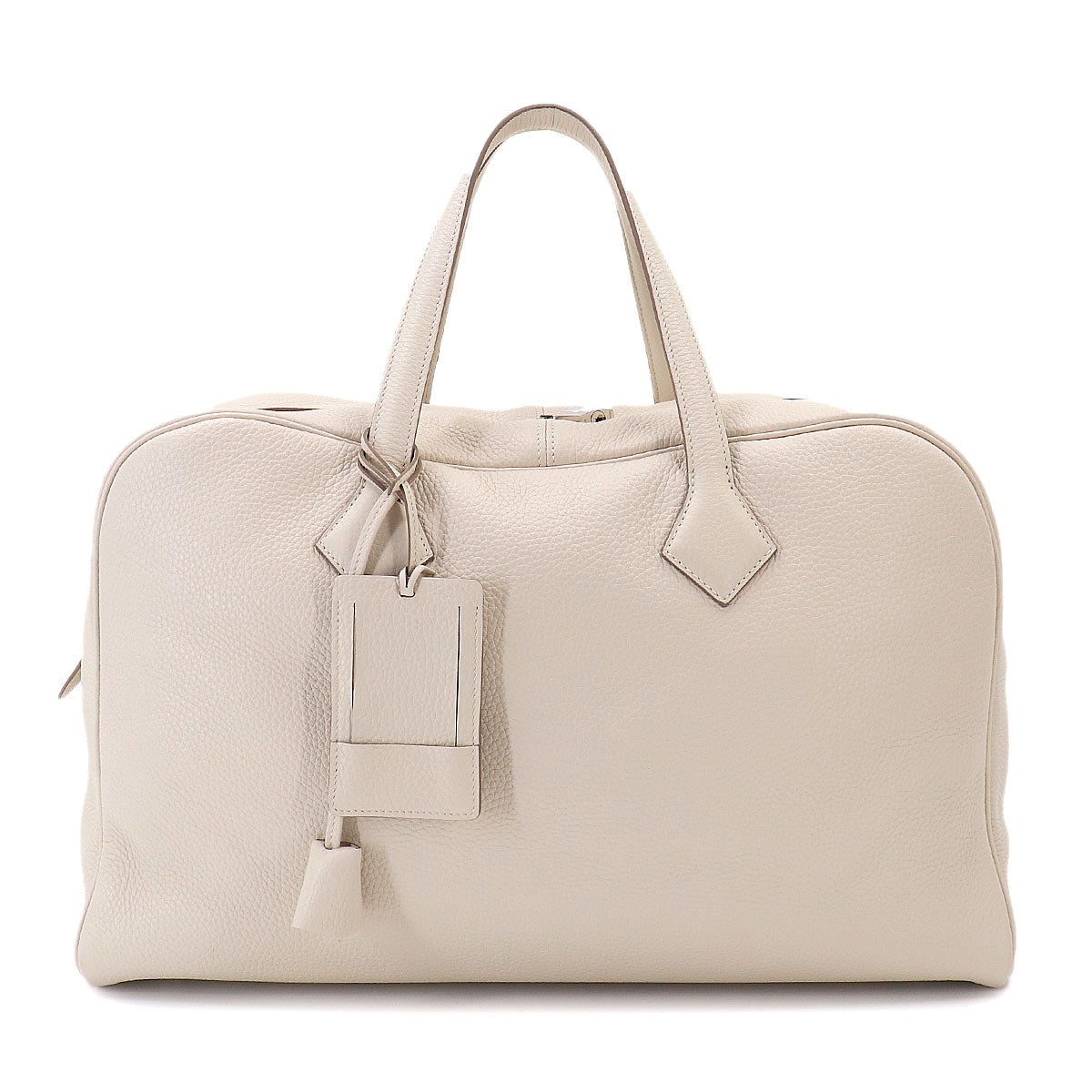 Victoria 43 Hand Bag Taurillon Clemence Craie