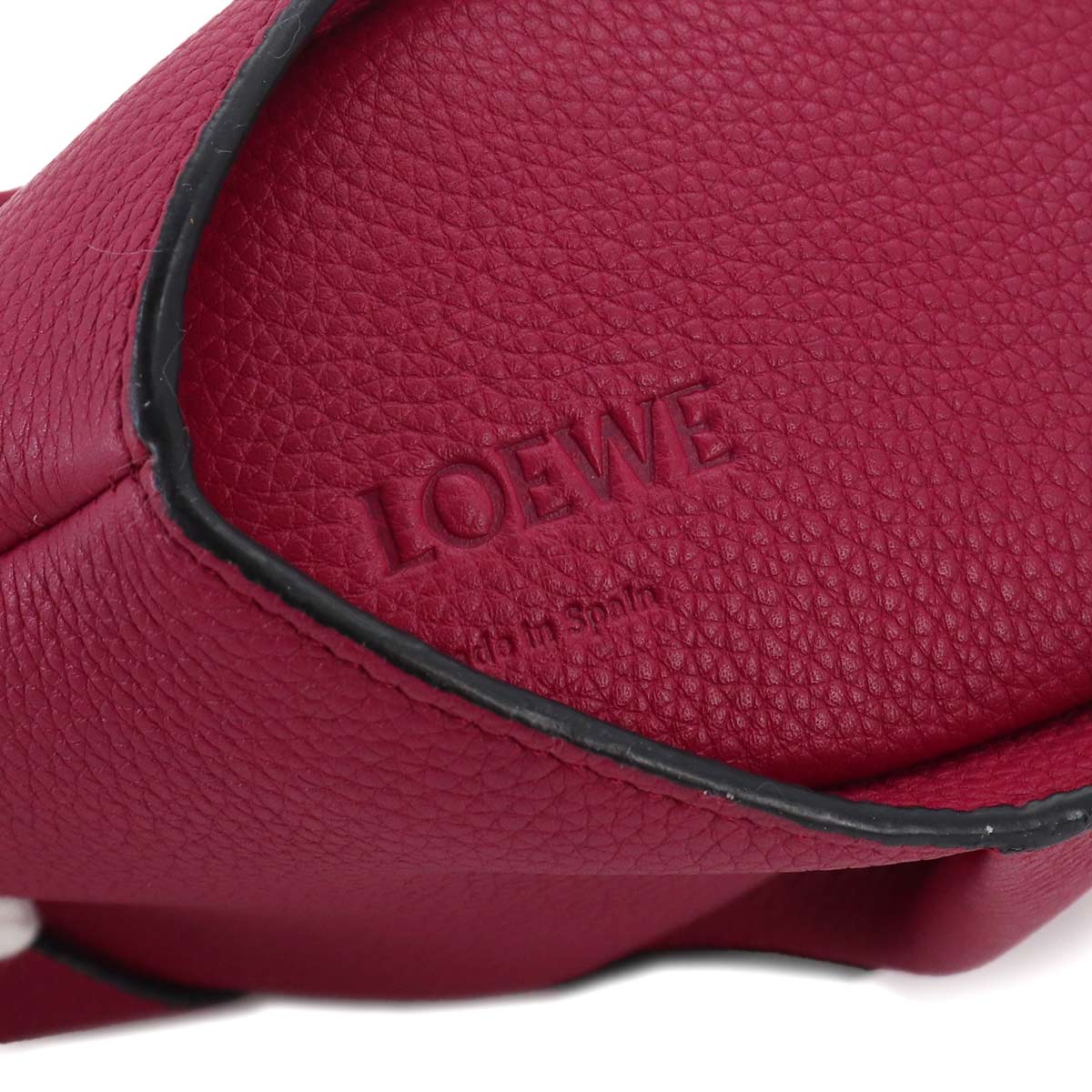 Bunny Mini Shoulder Bag Leather Red Rabbit Motif