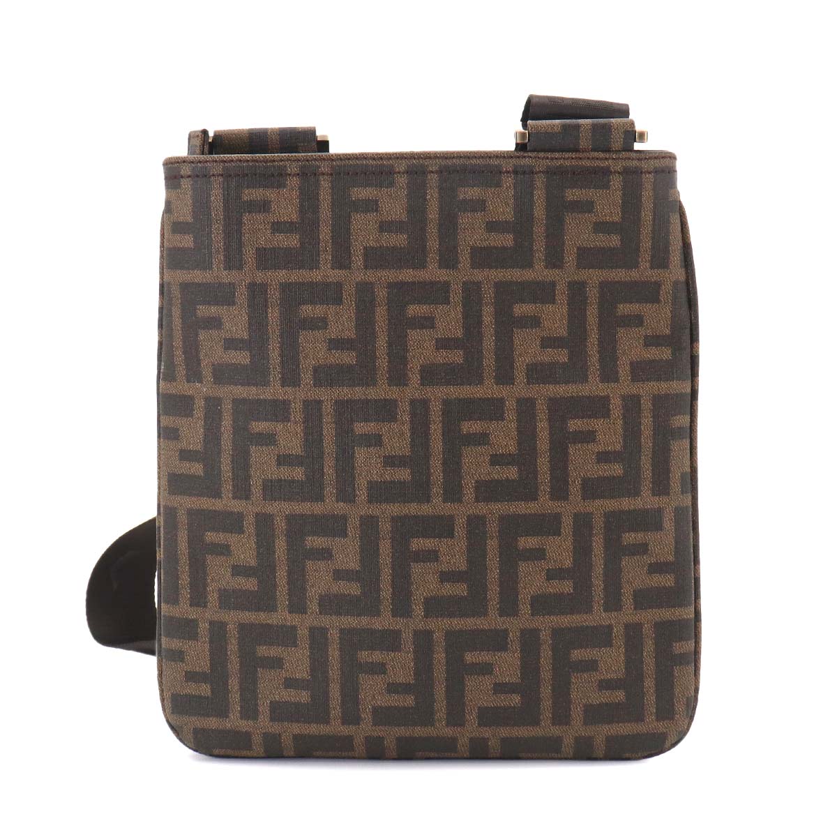 Zucca Shoulder Messenger Bag PVC Brown 7VA214 Purse