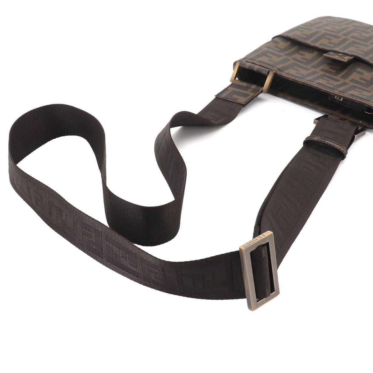 Zucca Shoulder Messenger Bag PVC Brown 7VA214 Purse