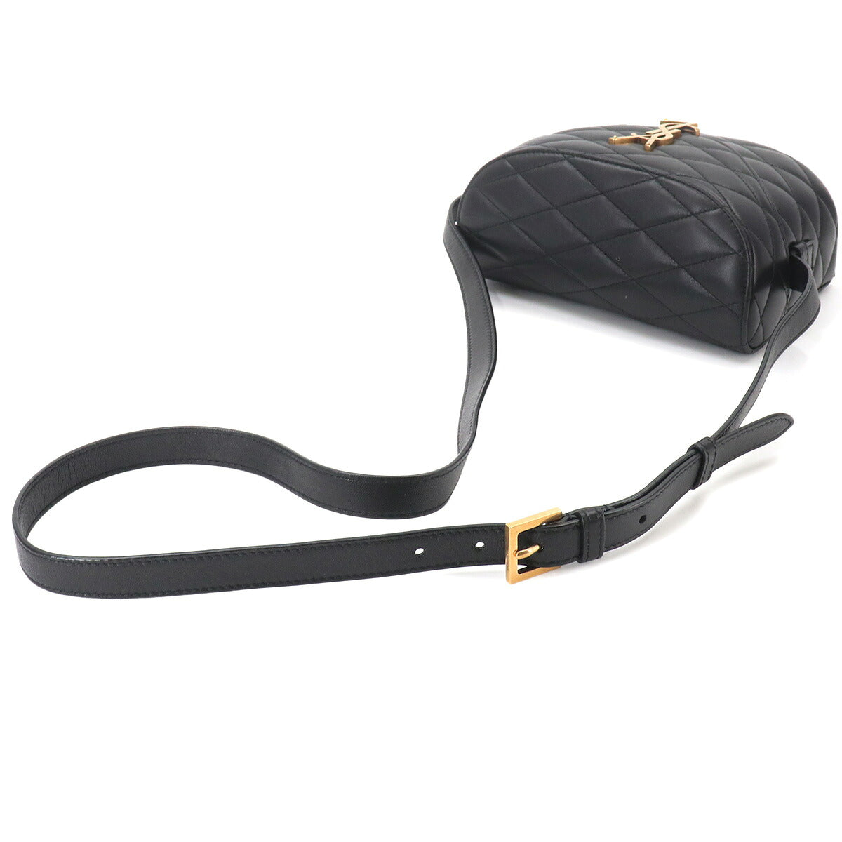 June Box Shoulder Bag Leather Black 710080 Purse
