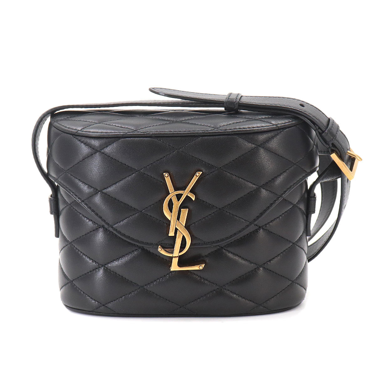 June Box Shoulder Bag Leather Black 710080 Purse