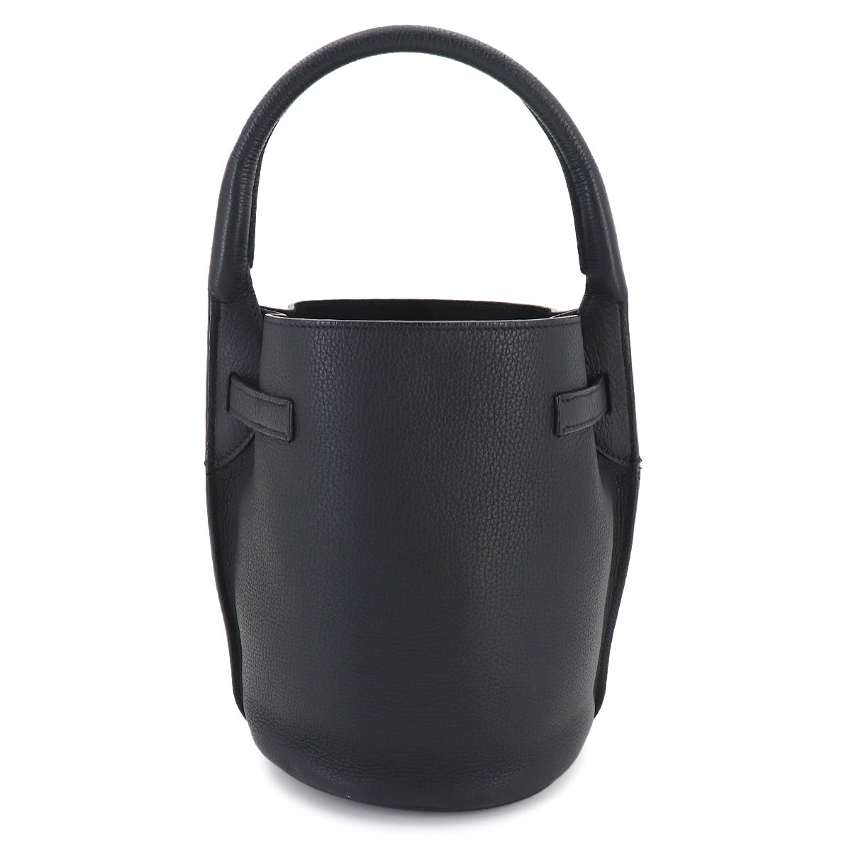 Big Bag Nano Bucket Hand Shoulder Bag Leather Black 187243