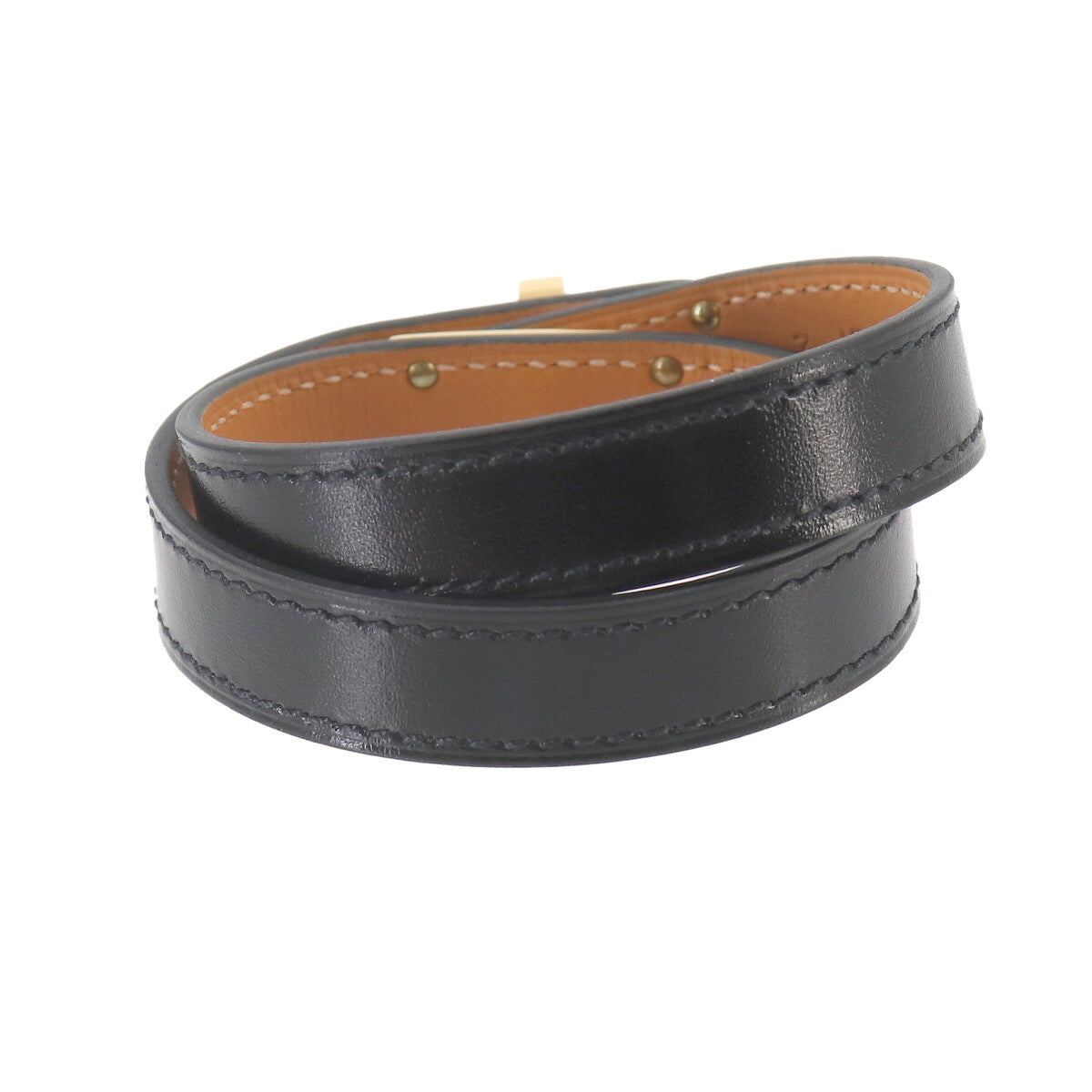 Kelly Double Tour Bracelet Box Calf Black T2 Accessory