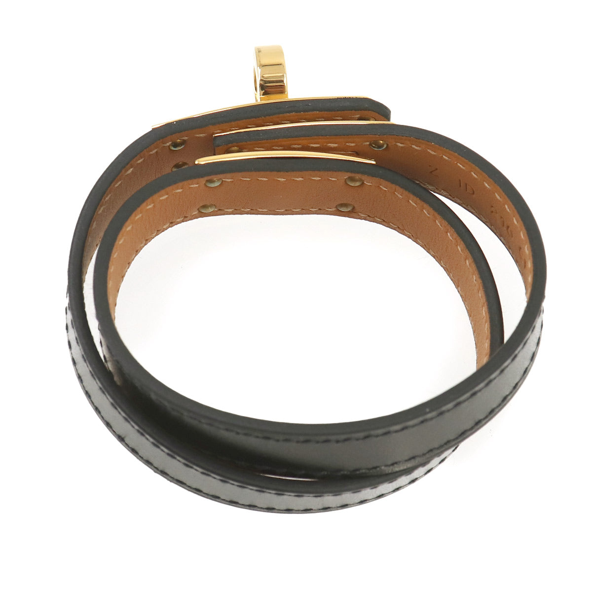 Kelly Double Tour Bracelet Box Calf Black T2 Accessory
