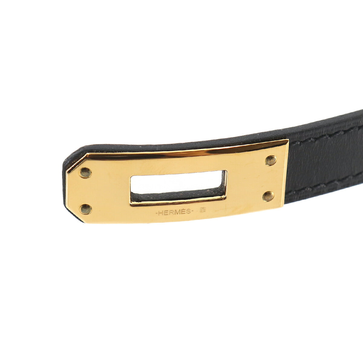 Kelly Double Tour Bracelet Box Calf Black T2 Accessory