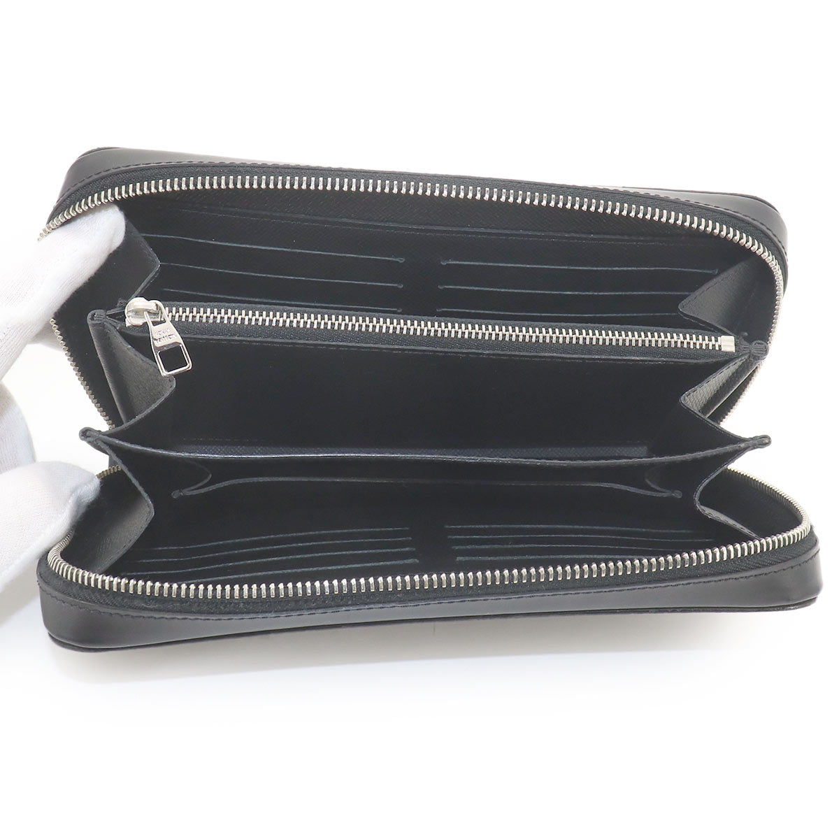 Damier Graphite Zippy XL Long Wallet Black Gray N41503