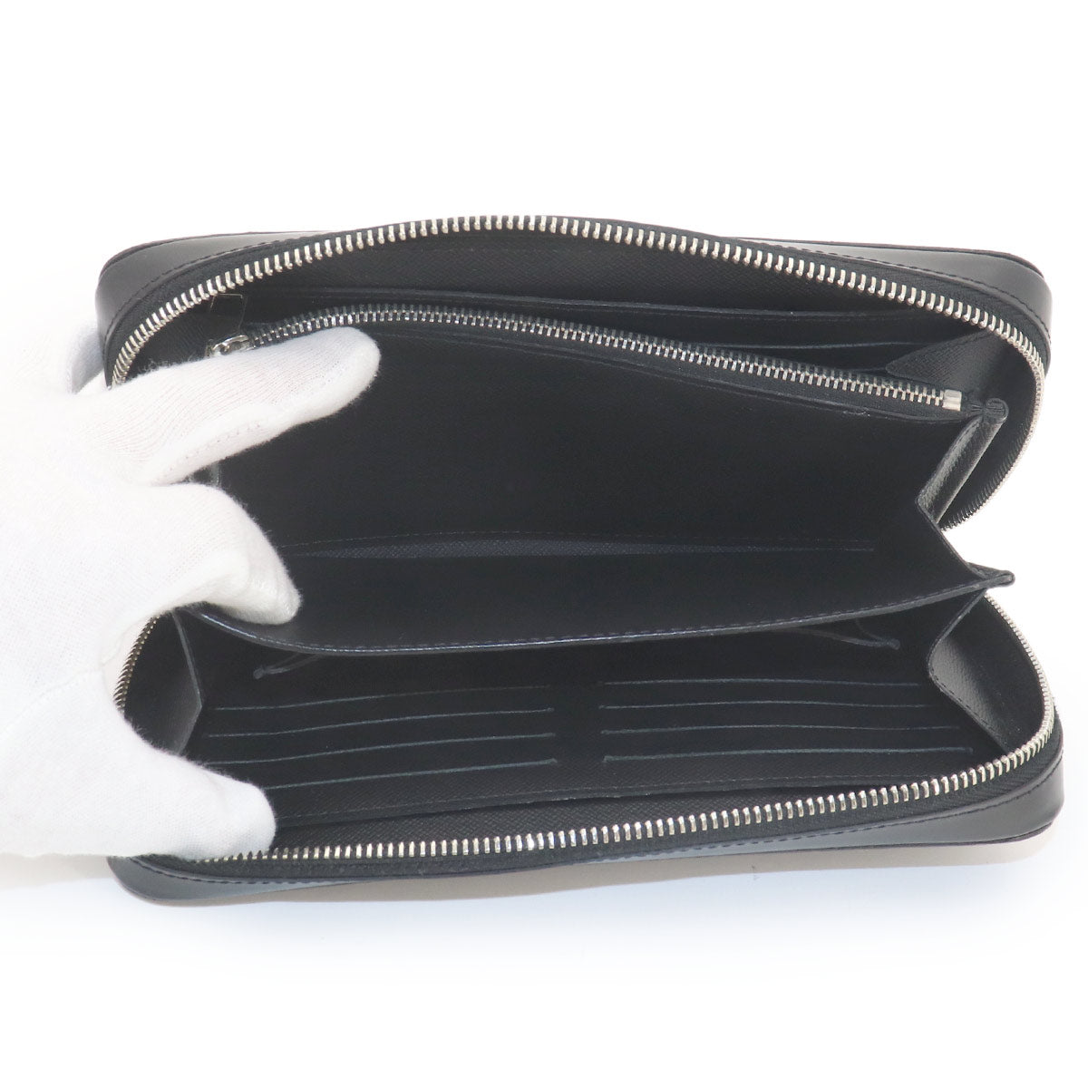 Damier Graphite Zippy XL Long Wallet Black Gray N41503