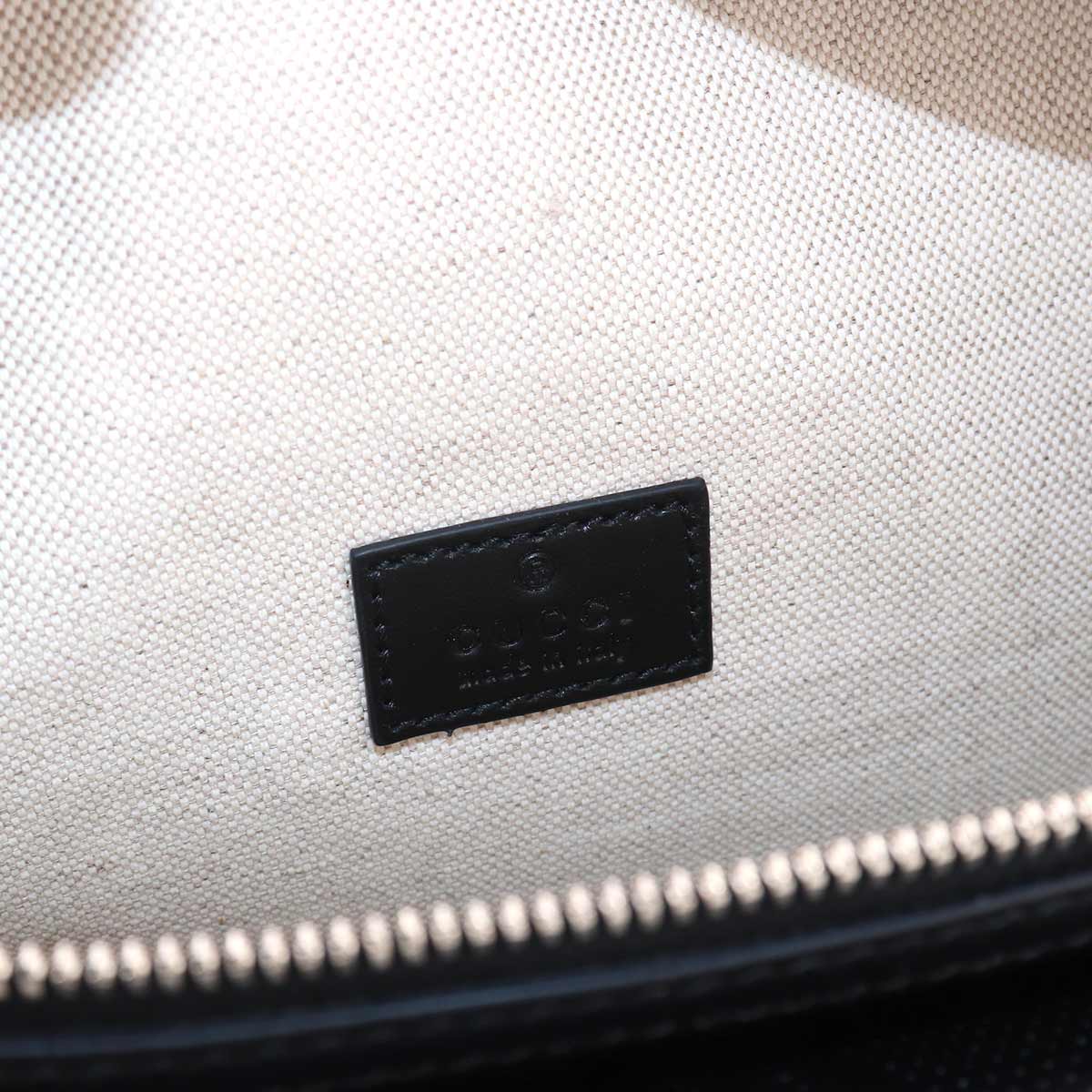 GG Embossed Belt Bag Crossbody Bag Leather Black 645093