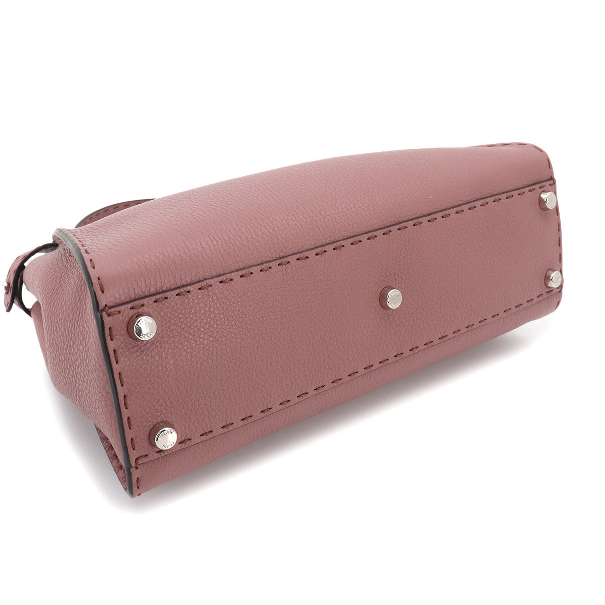 Selleria Peekaboo Regular 2way Hand Bag Leather Pink 8BN290