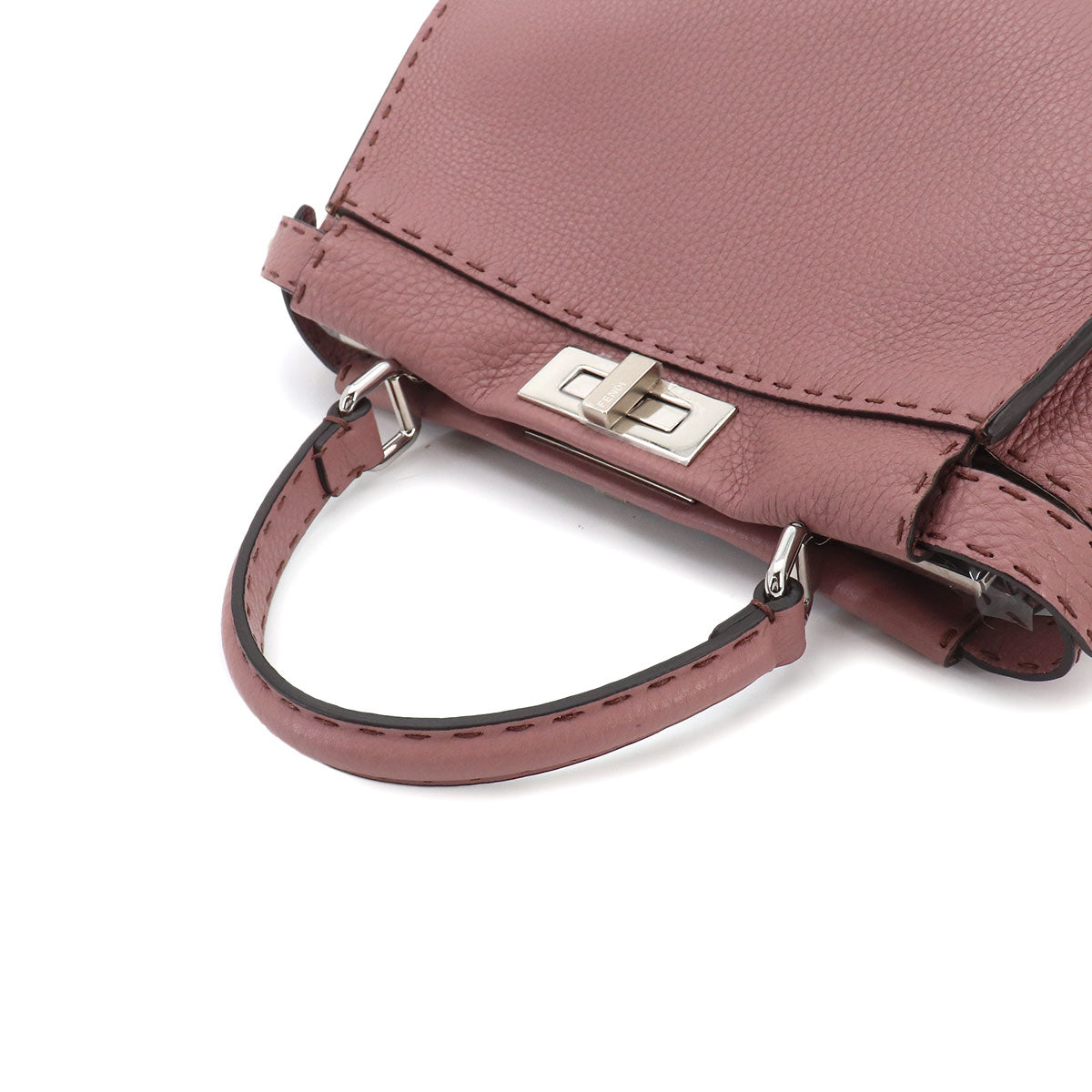 Selleria Peekaboo Regular 2way Hand Bag Leather Pink 8BN290