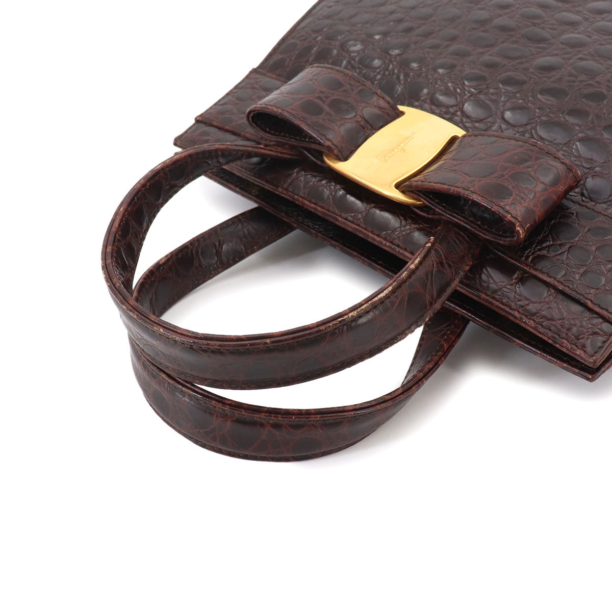Vara 2way Hand Shoulder Bag Leather Brown Purse