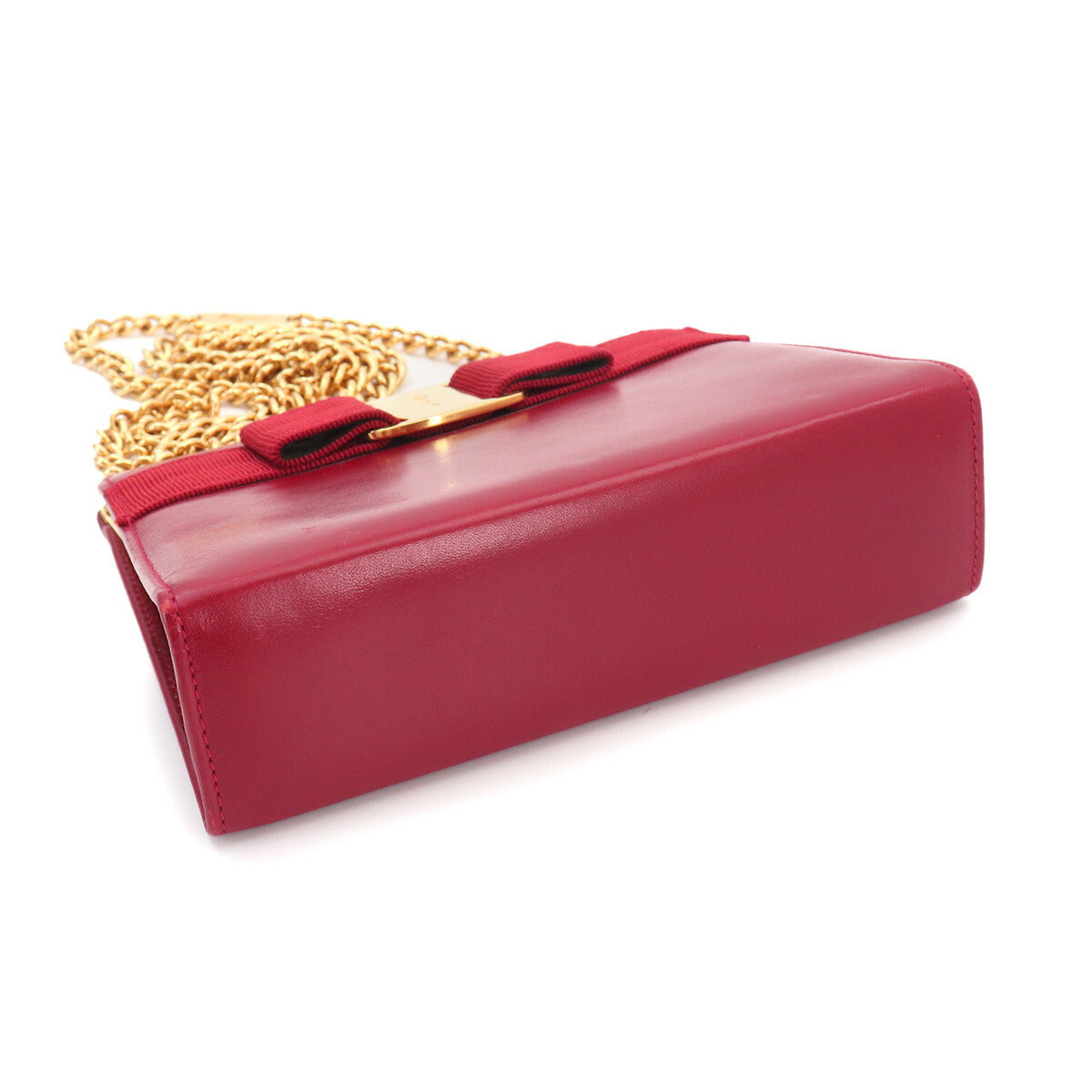 Vara Shoulder Bag Leather Red Vintage