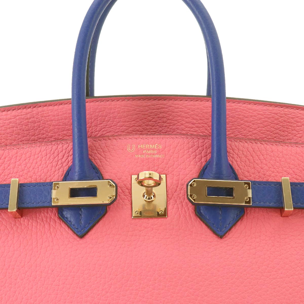 Birkin 25 SPO Hand Bag Taurillon Clemence Blue Electrique