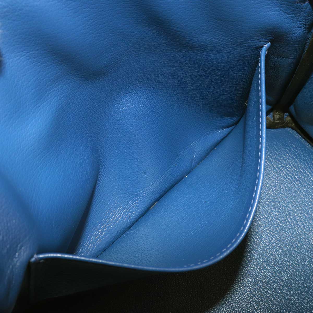 Birkin 25 SPO Hand Bag Taurillon Clemence Blue Electrique