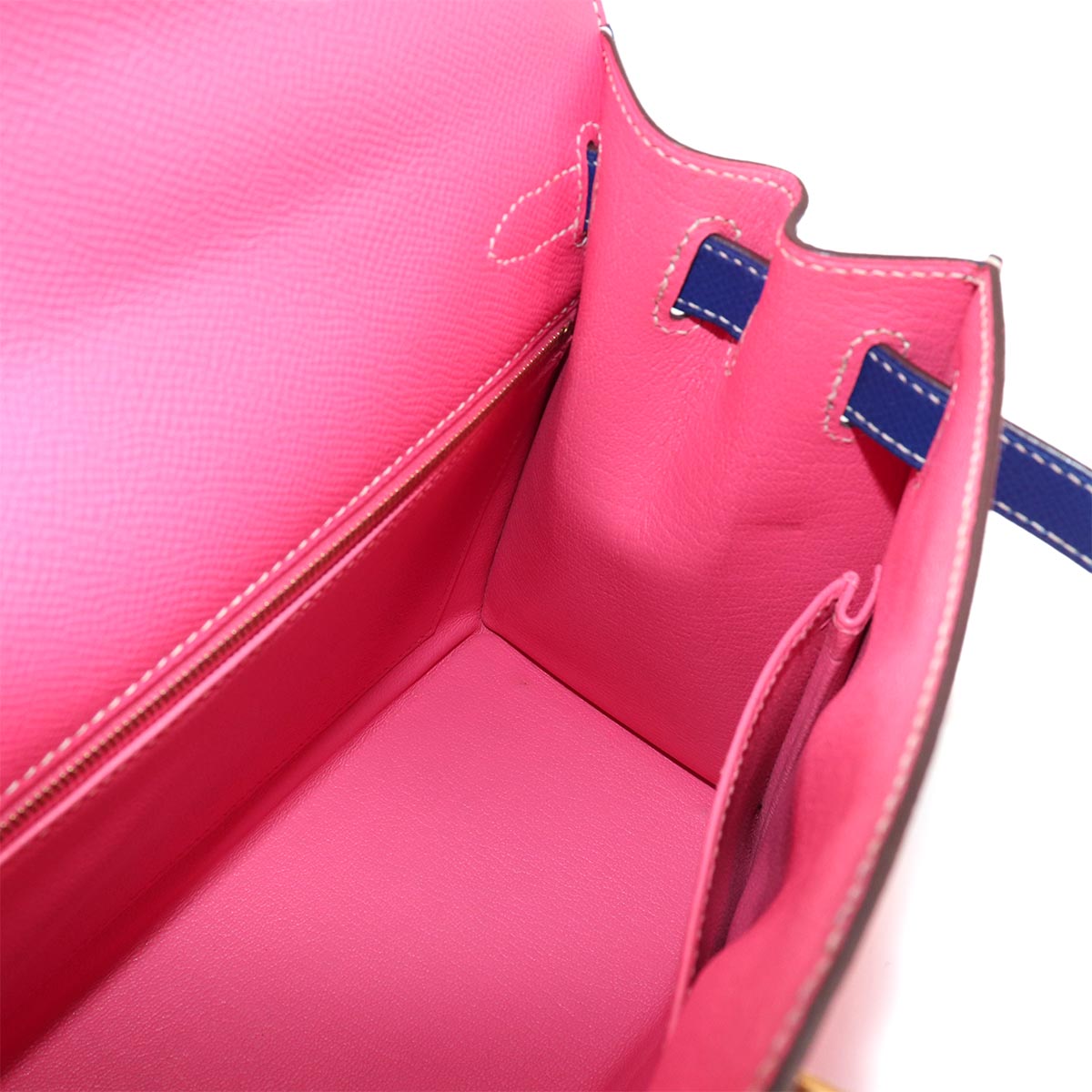 Kelly 28 SPO Personal order Epsom Rose Azalee Blue Electrique