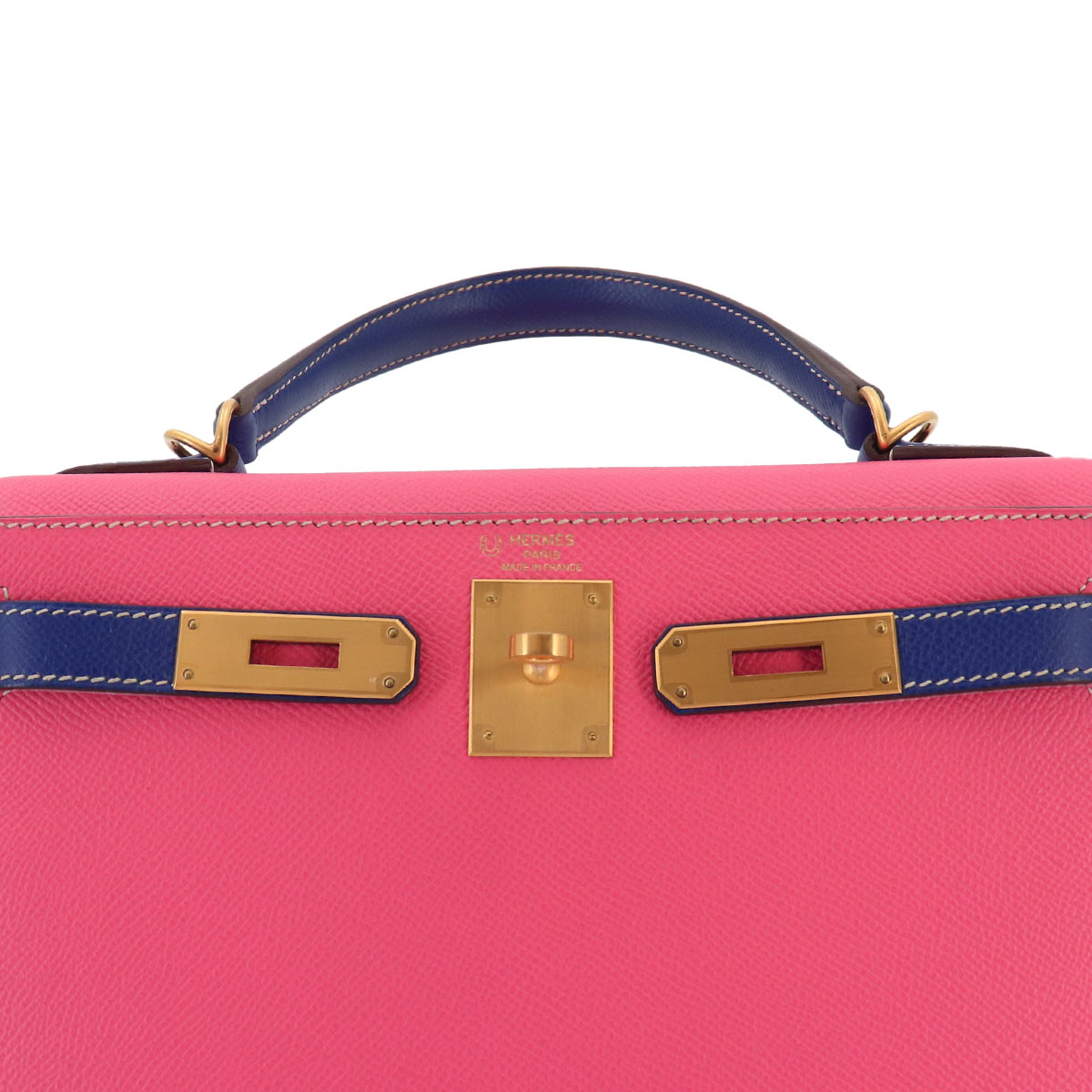 Kelly 28 SPO Personal order Epsom Rose Azalee Blue Electrique