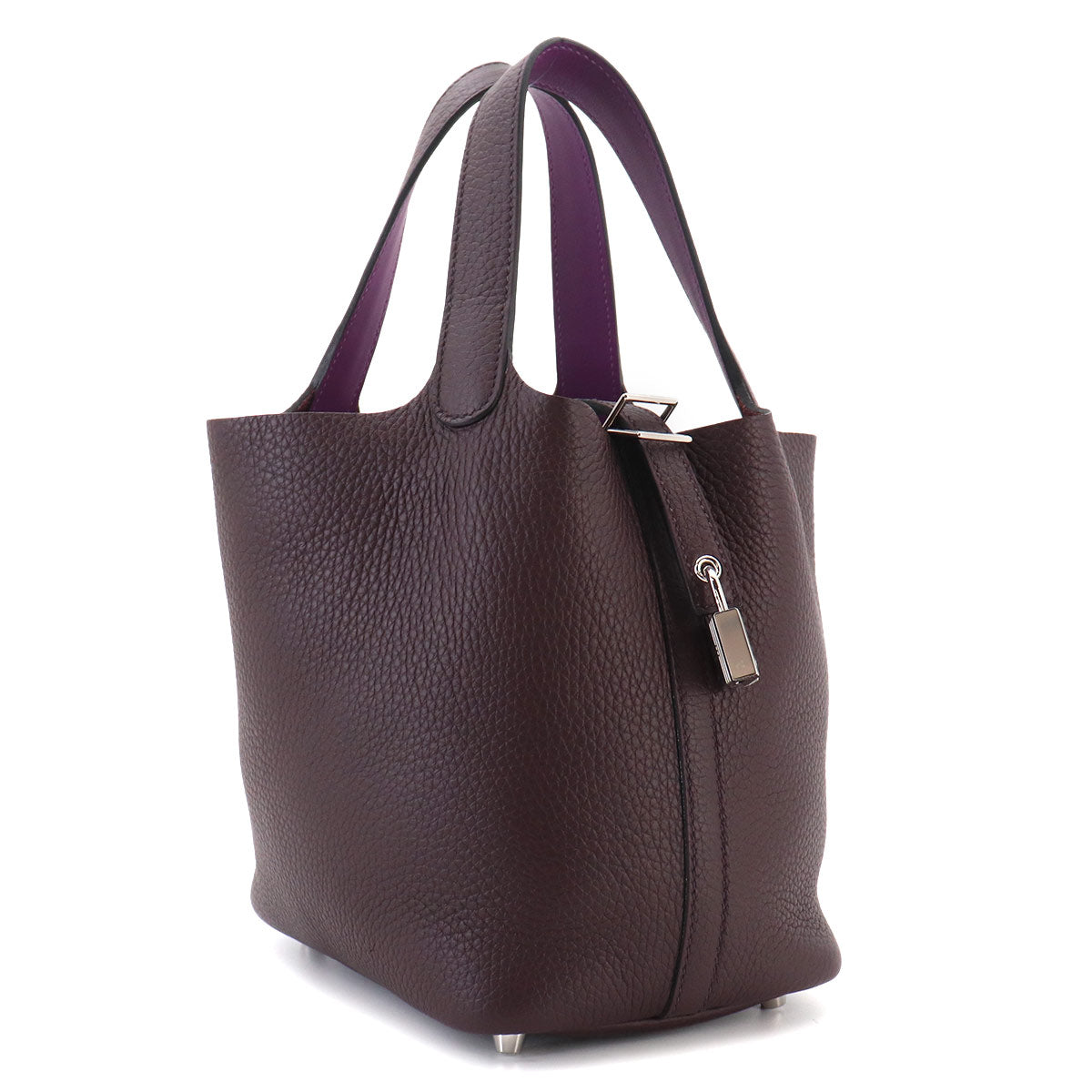 Picotin Lock Eclat PM Hand Bag Traurillon Clemence Rouge Sellier